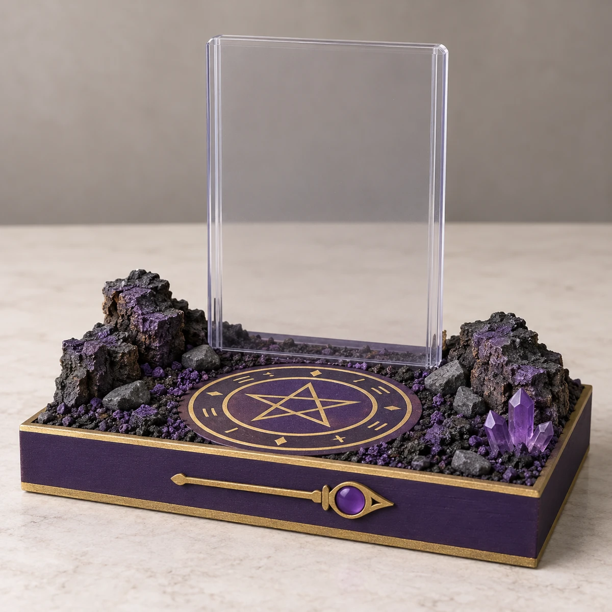 Dark Magician handcrafted diorama — Arcane Sanctuary